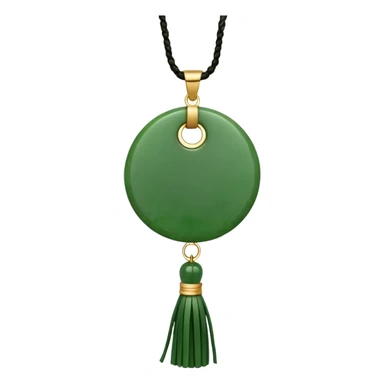 jade ade tassel pendant sticker