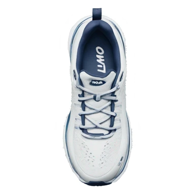 Hoka one one white sneakers  sticker