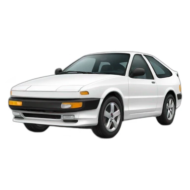 white taci car sticker