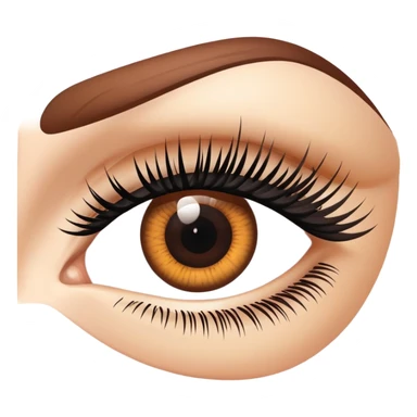 eye with eyelashes sticker