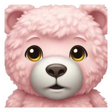 pastel pink teddy bear sticker