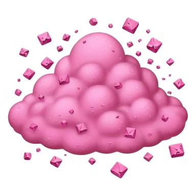 pink Dust and debris sticker