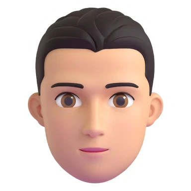 headshot of a soccer player with Cristiano Ronaldo's features sticker