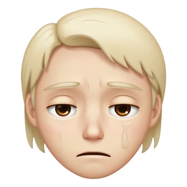 Tired exhauseted while crying sticker