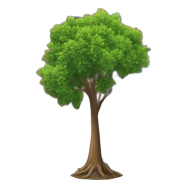 tiny tree growing in Brooklyn, New York sticker