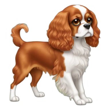 RED CAVALIER KING CHARLE sticker
