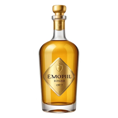 an elegant alcohol bottle sticker