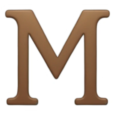 letter m with a 🫀 sticker