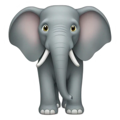 Babar elephant sticker