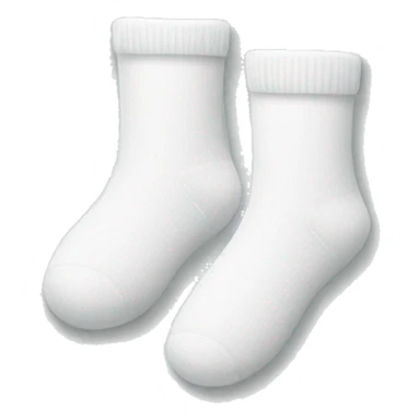 a pair of white socks sticker
