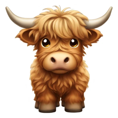 baby highland cow  sticker