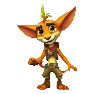 daxter from videogame jak and daxter sticker