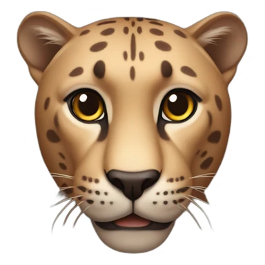 Brown panther sticker