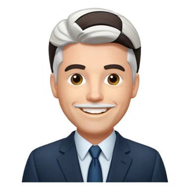 Michael McDonald with suit jacket sticker