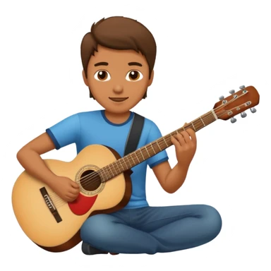 Hombre tocando Guitarra  sticker