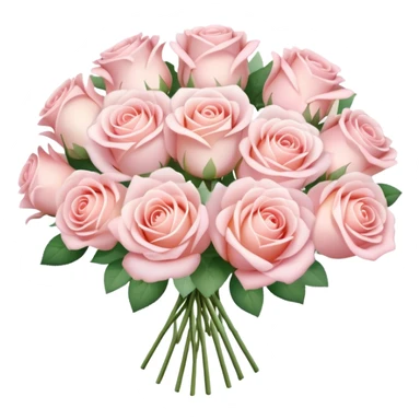 Light rose bouquet  sticker