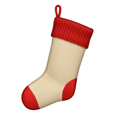 Beige christmas sticker