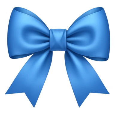 blue ribbon bow sticker