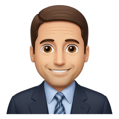 michael scott from the office, realistic sticker