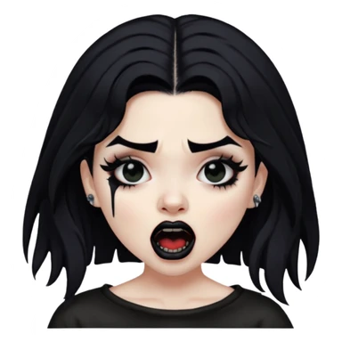 Mexican goth girl can’t sleep and yells about new suicideboy album
 sticker