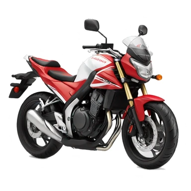 Red and white 2015 Honda CB500F sticker