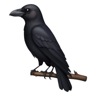 Crow flying sticker