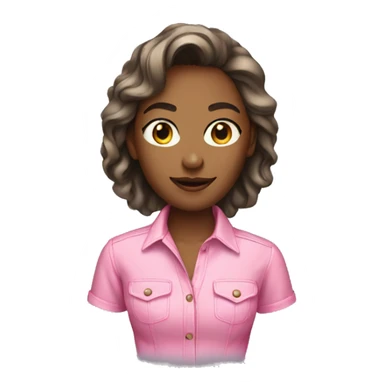 women wearing pink jeans shirt sticker