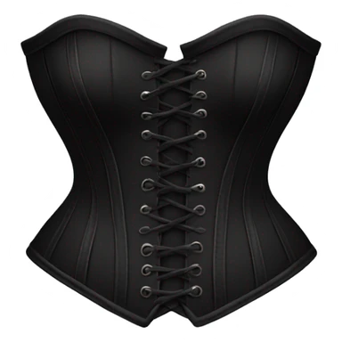 Black corset sticker