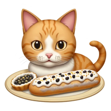  Katze mit hering und dresdener stollen sticker
