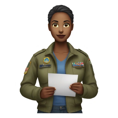 military girlfriend  sticker