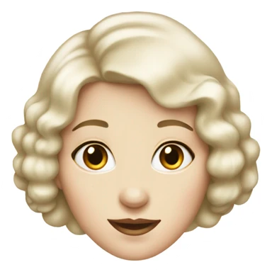 white Woman out of the 20s  sticker