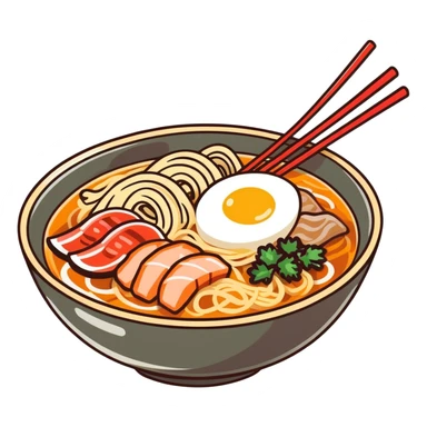 Mouth watering ramen sticker