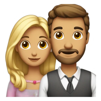 pareja hombre y mujer enamorados sticker