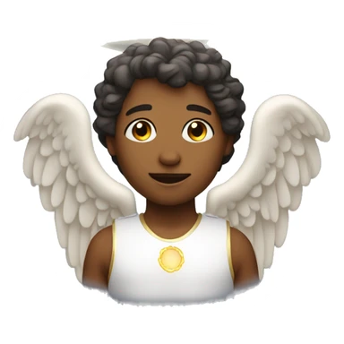 Angel with halo sticker