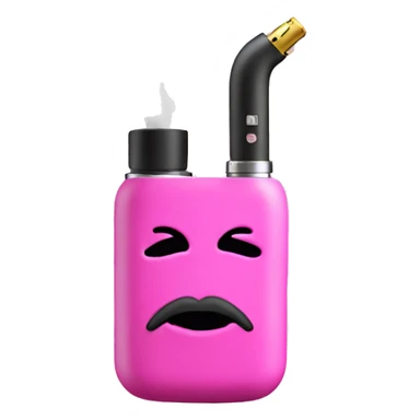 Pink vape with smoke  sticker
