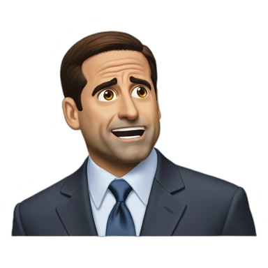Michael Scott saying Nooo meme sticker