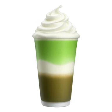 matcha latte with cold foam sticker