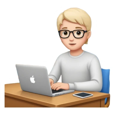 cute library with mac laptop in it sticker