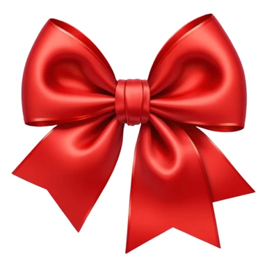 Red christmas bow sticker