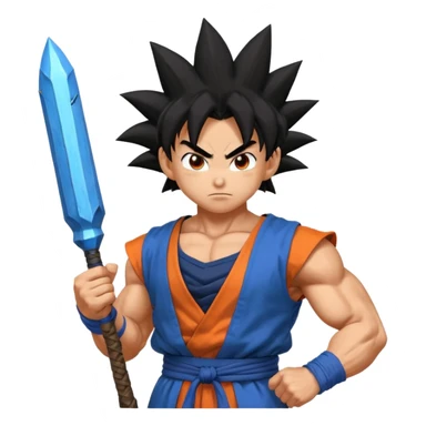 Goku with a rpg sticker