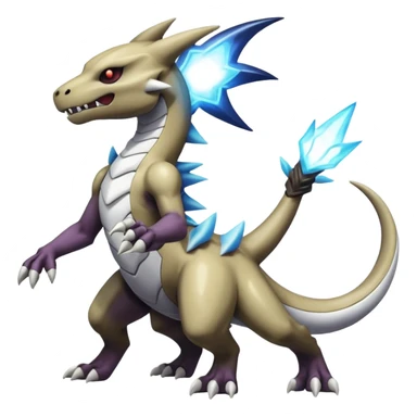 Shiny Bioluminescent Evil Glowing Ethereal Eldritch Marowak-Duskull-Darkdramon-fusion sticker