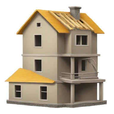 house under construction sticker