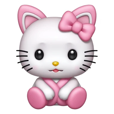 Hello kitty with mymelody  sticker