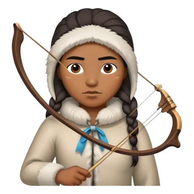 Inuit with bow sticker