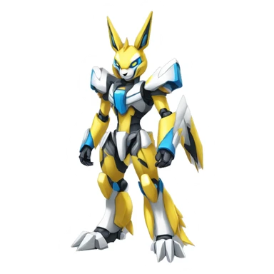 Renamon-Zeraora-Medabot-Mecha full body sticker