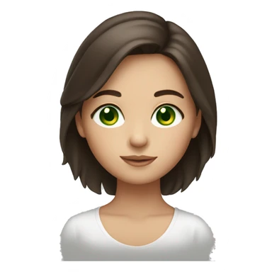 Cooper brunette girl with green eyes  sticker