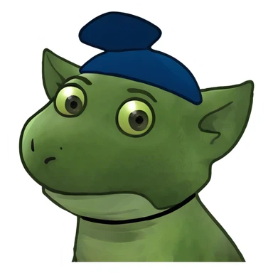 Dog looking like a cat  sticker