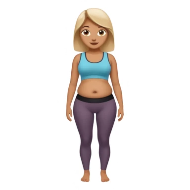 femme belly stuffing legging sticker