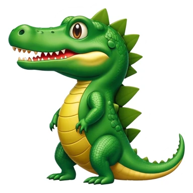 Cocodrilo con cuerpo de avioneta sticker