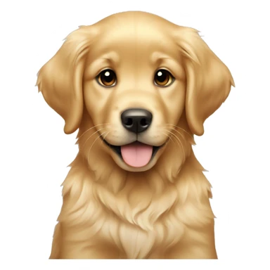 Golden retriever puppy sticker
